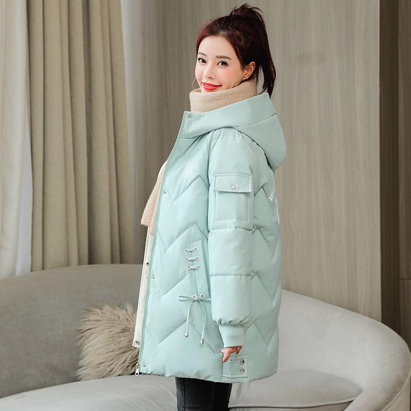 Giacca Calda Ispessita Autunno Inverno da Donna Top Lungo Largo Caldo Cappotto Caldo Soffice con Cappuccio