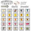 Fashion Sunflower Cherry Ball Sun Star Leaf Y2K Love Italian Charm Links Fit 9mm Italian Bracelet Women Making DIY Jewelry Gift