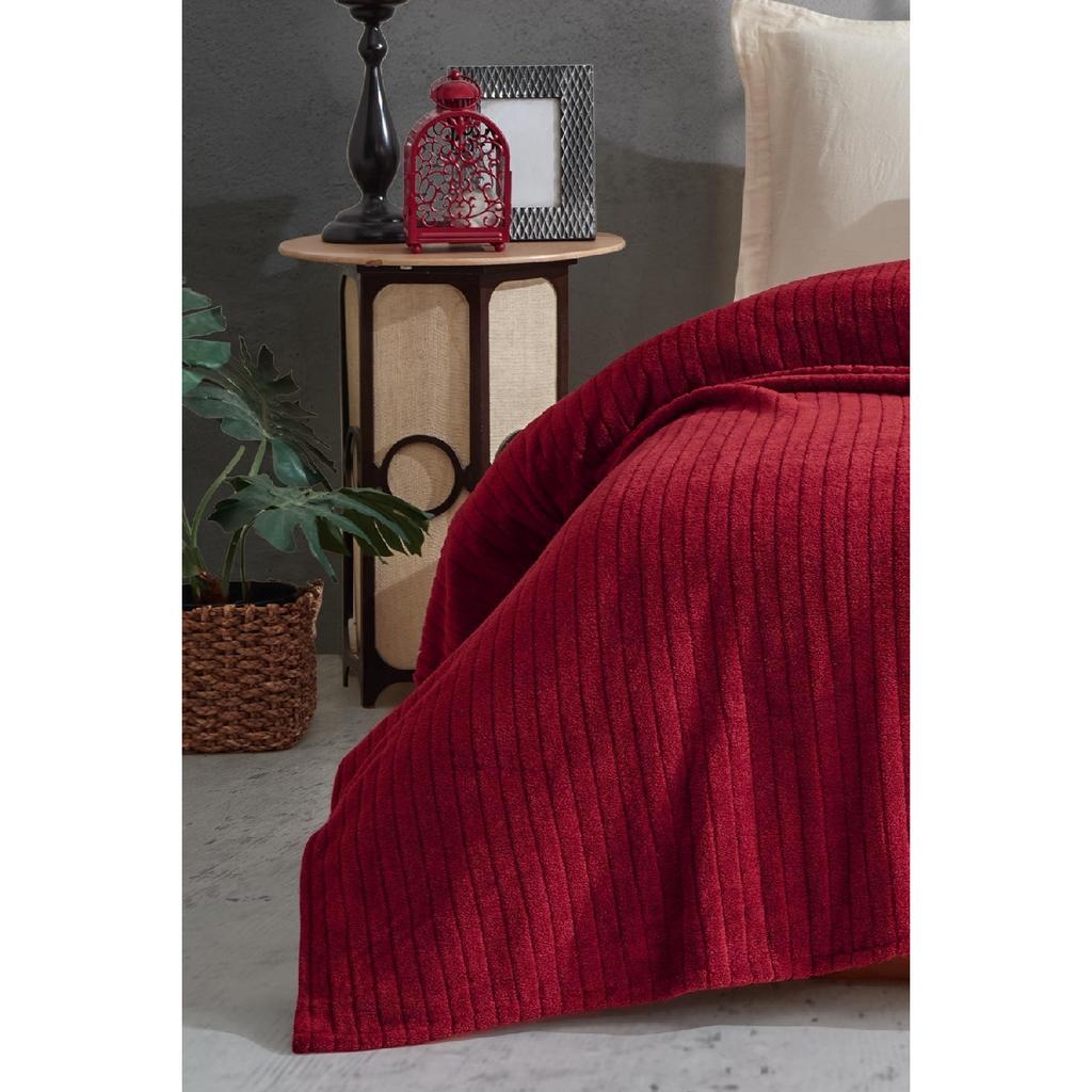 Bequem | Gestreifte Wellsoft-Einzeldecke