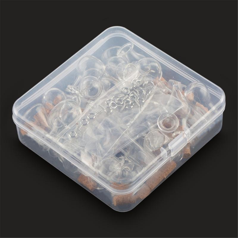 Set aus 30 einzigartigen Glasfläschchen Glas Wunschflaschen Glasfläschchen-Set Segensgeschenkflasche Perfekt zum Basteln und für Schmuck