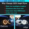 Für BMW E81 E82 E87 E88 E90 E92 M3 E93 E60 E70 X5 E71 X6 X6M E89 Z4 2007-UP 2x 240W 6000K Lampe LED Angel Eyes Standlicht Leuchtmittel