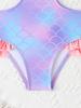 2026 Cute Girls' One-Piece Swimwear - Small & Medium Children's Bikini