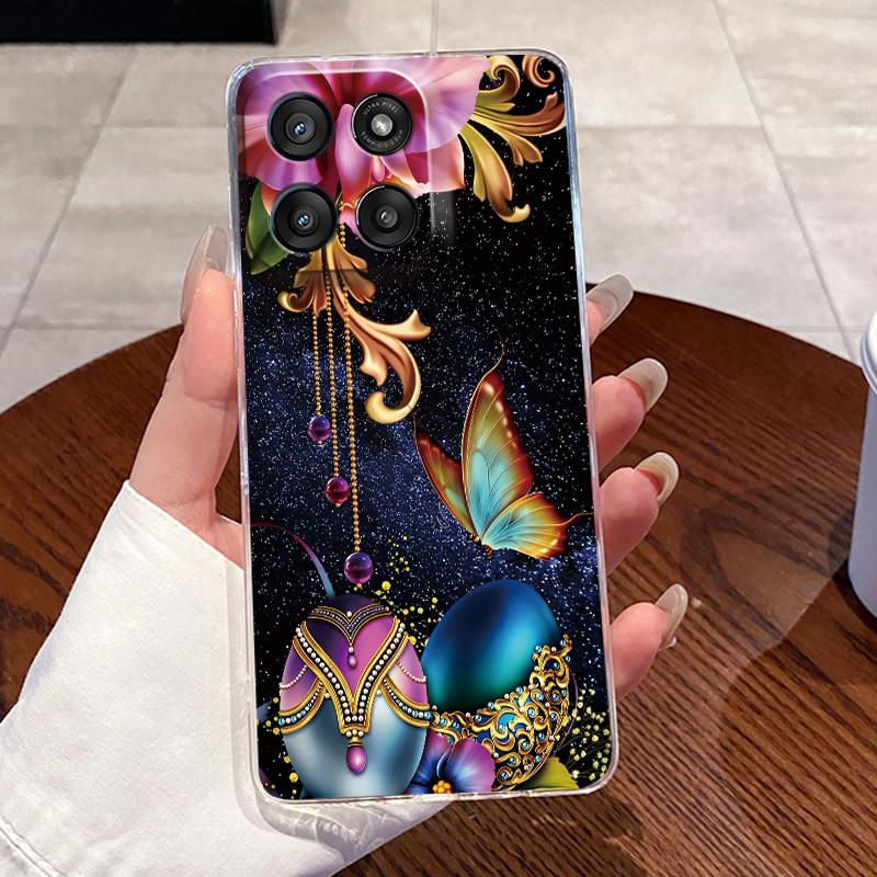 Jelly Casing For Motorola Moto G Stylus 5G 2025/Moto Edge 60 Stylus Funda Clear Silicone Soft TPU Cover Cute Cat Protective Case