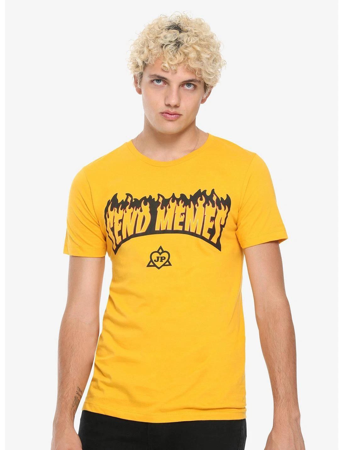 

Jessie Paege Mens Send Memes Yellow Shirt New XS, L, XL, 2XL, 3XL M