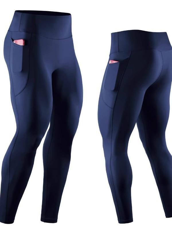 Men's High-Waisted Compression Yoga Leggings for Sports and Fitness