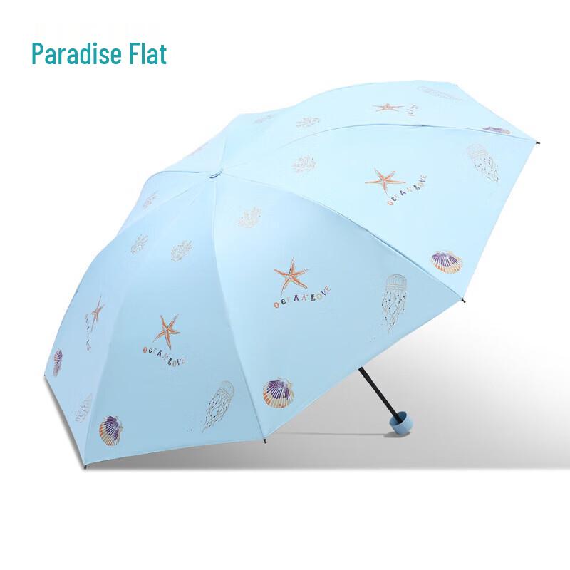 Heaven Umbrella Portable 3-Fold UV Protection Rain/Sun Umbrella