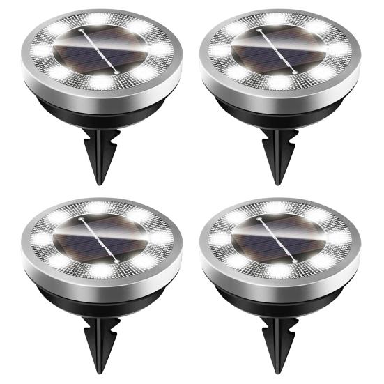 Solar Powered Garden Lights Underground Pathway Lighting for Yard Waterproof Decorative Landscape Lamp for Lawn Walkway Driveway Outdoor Lighting