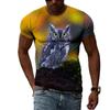 Summer Fashion Trend Hip-hop Cool 3D Printed Personalized T-shirt for Men's Casual and Comfortable Short Sleeved T-shirt