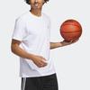 Adidas Lil Stripe Spring Break Cartoon Hand-Drawn Print Sports Basketball Short Sleeve T-Shirt Men Tops White IC1868