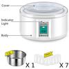 1,5 l Elektrischer Joghurtbereiter Joghurt DIY Werkzeug Küchengeräte Automatischer Joghurtbereiter mit Einsatzmaterial Edelstahl 228 x 148 mm
