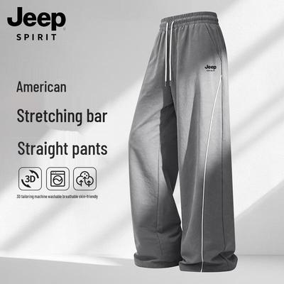 JEEP SPIRIT Men's Breathable Straight-Leg Casual Pants