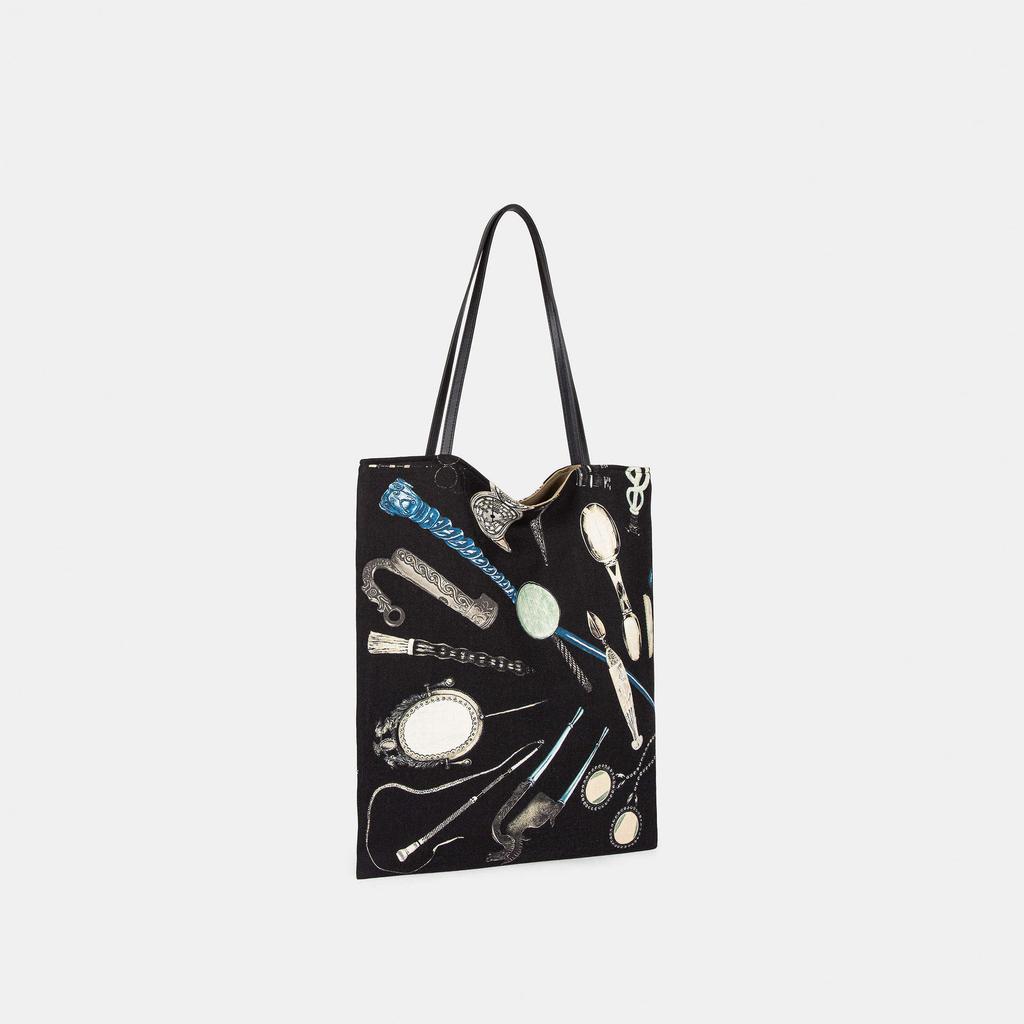 "Museu De Arte Literária" Sacolas Tote de Capacidade Ultra Grande Lã Penteada Ombro Único Sob os Braços