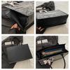 1 Stuks Grote Capaciteit Geborduurde Tote Bag Dames Hoge Kwaliteit Niche Commuter Handtas Schouder Messenger Bag Vrijetijdstas
