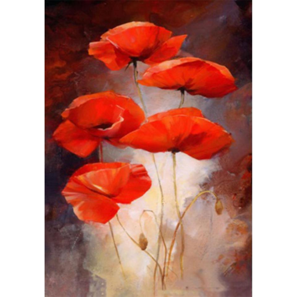 5D DIY Diamond Painting Flower Vase Cross Stitch Kit Rhinestone Rose Picture Full Diamond Embroidery Gift Mosaic Home Decoration