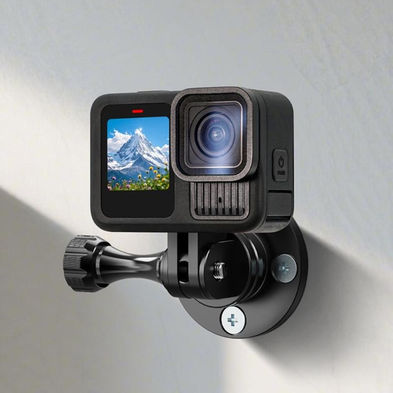Aluminum Alloy 3/8" Universal Mounting Bracket For Camera Tripods Light Stand Phone Holder Wall Desktop Installation
