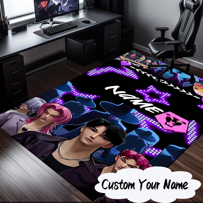 Custom Name K-Pop Idol Dreamscape Carpet, Chair Rug,Area Rug for Office Bedroom Living Rooms Bedroom, Doormat Decor Christmas Fan Gifts