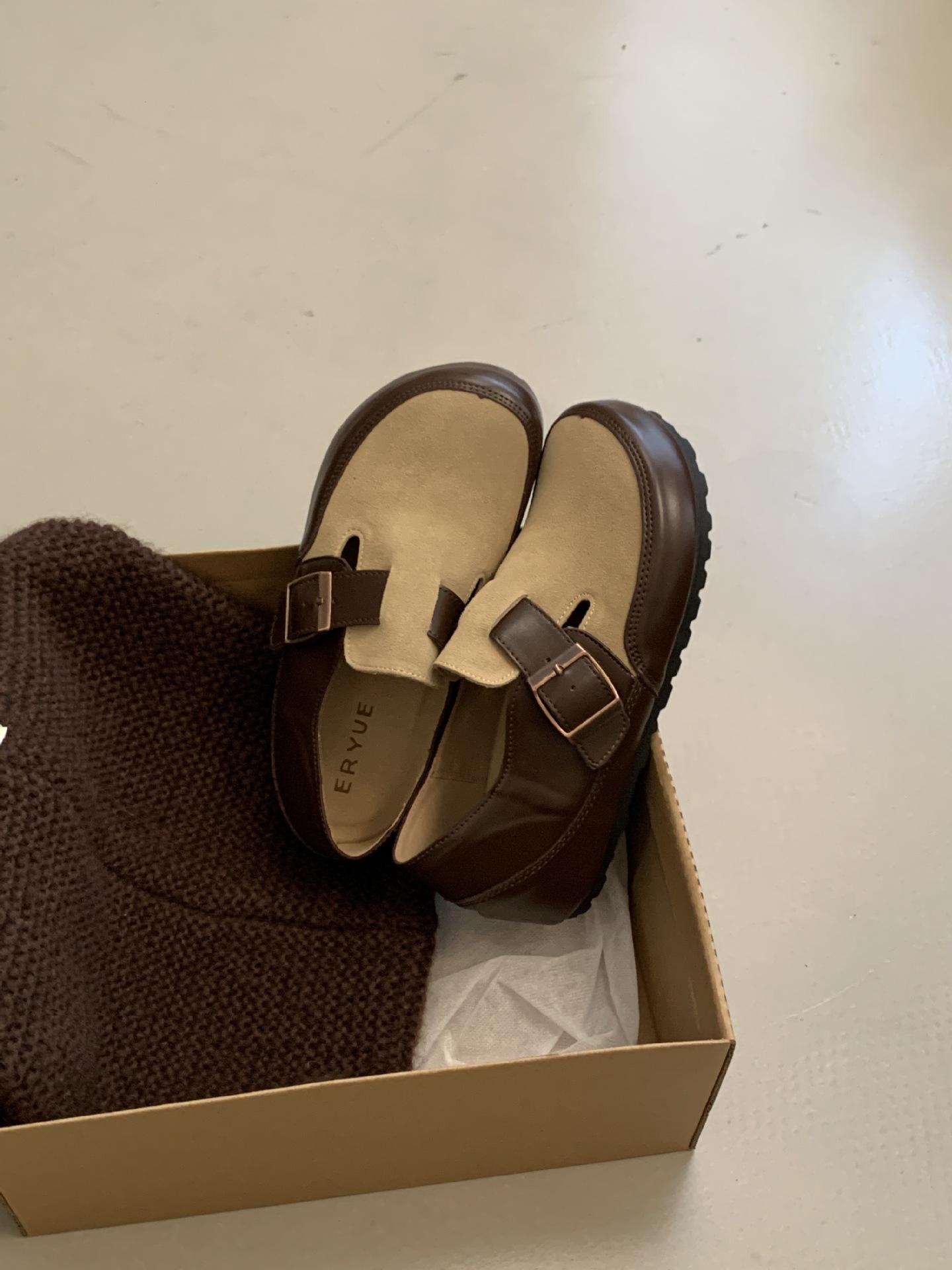 

Матові шкіряні Birkenstocks осінь-зима 2025, версія на 4 см вищій підошві, повністю закрита пряжка, ледачі, на один ремінець, повсякденне взуття 38