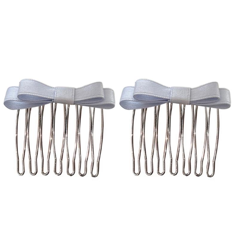 

Ribbon Bowtie Hair Comb Sweet Ballet Bowknot Hairpin Hair Styling Comb Hair Pin for Side Hair Korean Style Headdress