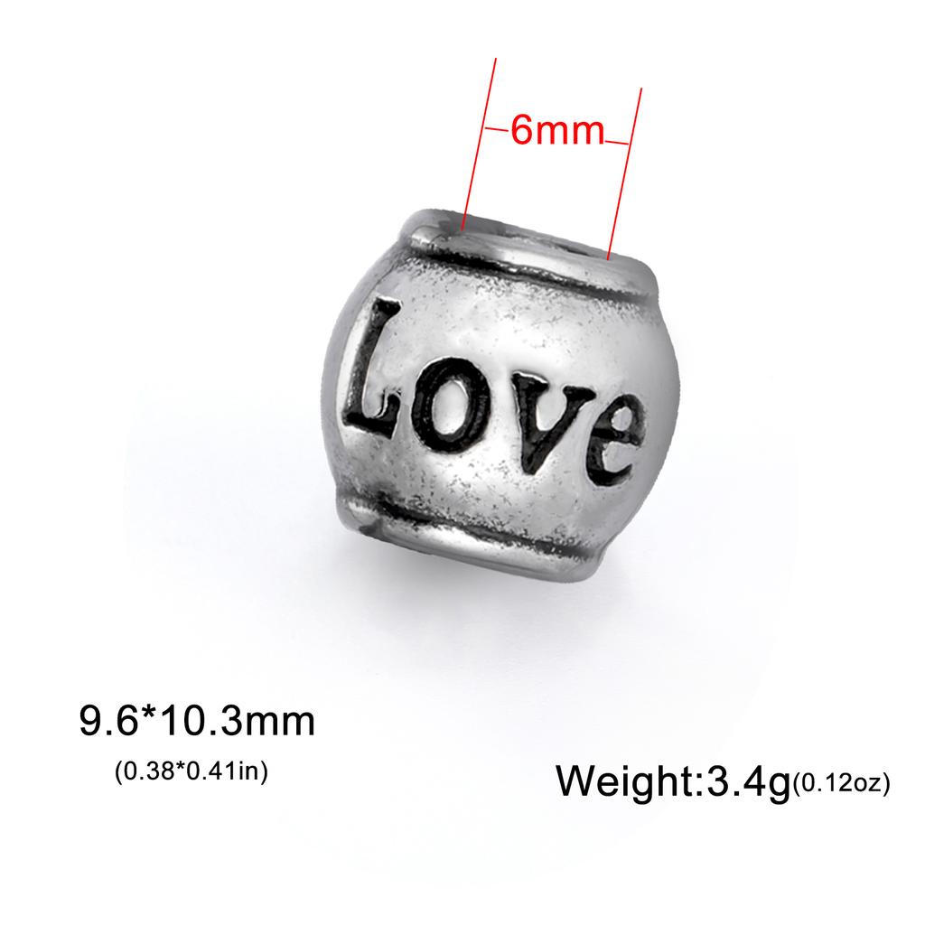 Teamer Stainless Steel Vintage Charms for Jewelry Making Lovely Antique Heart Daisy Puppy Paw Pendant Crafting Accessories