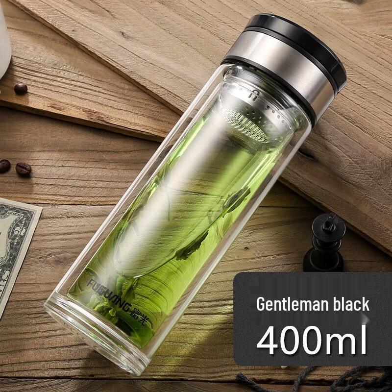 FUGUANG Business Double-Layer Glass Tea Cup