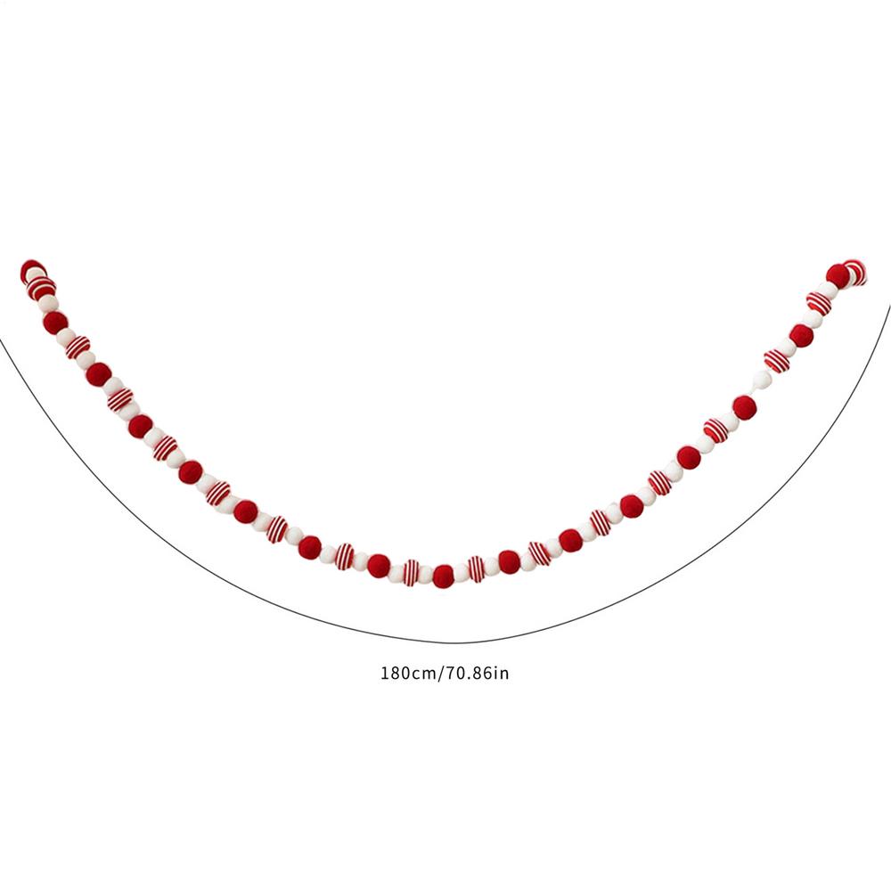 

71 Дюйм Рождественская Гирлянда-Баннер Плюшевое Украшение на Рождественскую Елку Бантик Флажок Рождественская Гирлянда-Гирлянда Праздничные Украшения Реквизит Others