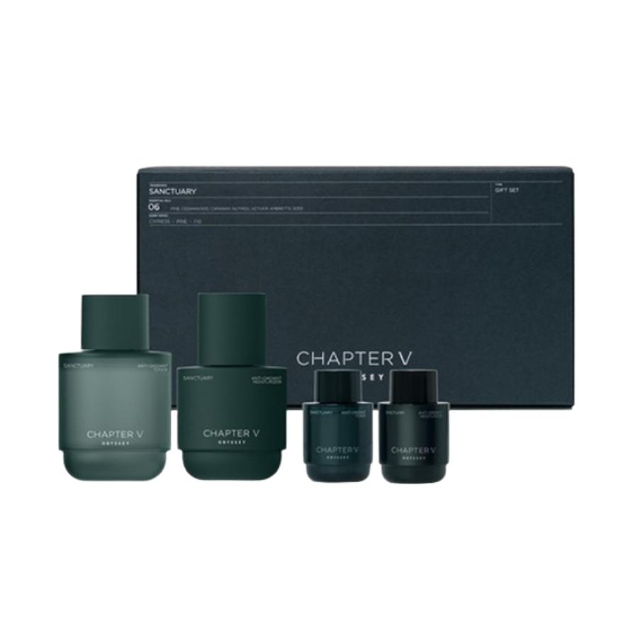Odyssey Chapter Five Sanctuary Toner 140ml + 30ml + Moisturizer 110ml + 30ml Set / Gift Set