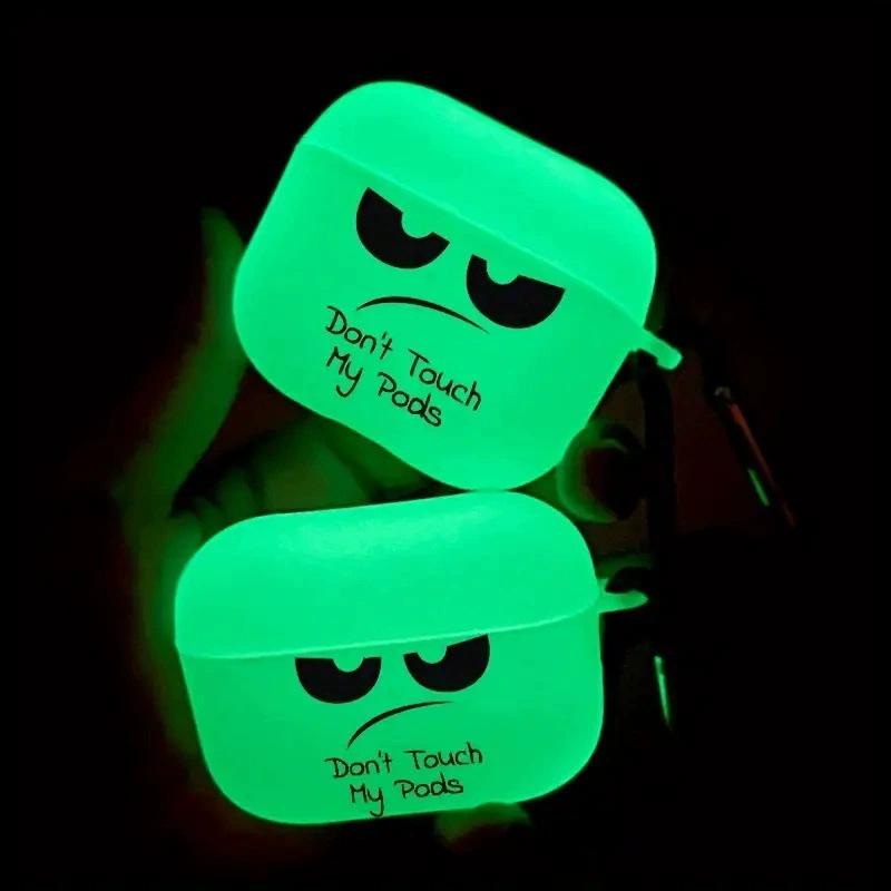 Luminous Creative Personalized Expression Pack Is Suitable for Apple 1/1 Generation 1 Generation Pro Series Earphone Case Cover Protective Case.
