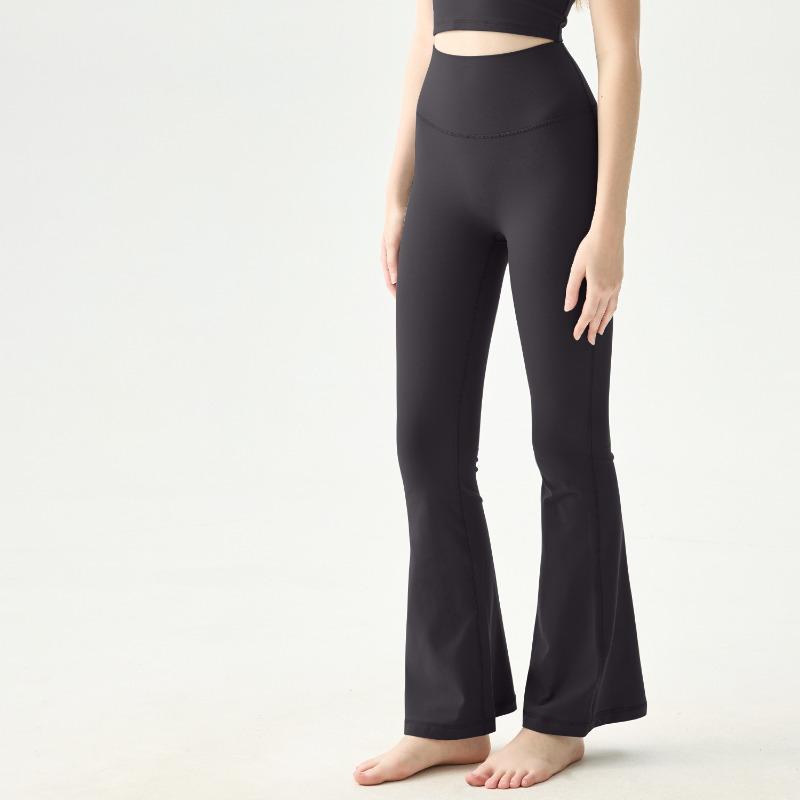 No size yoga flared pants women's high waist hip yoga clothes fitness average size no micro-pull yoga pants