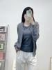 Women's French Cashmere Rhinestone Sweater & Vest Set
