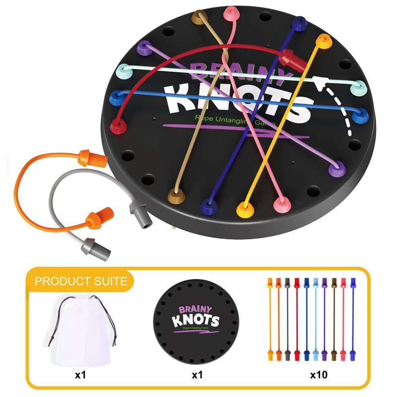 

22cm Rope Breaking Battle Challenge Play Knot Rope Decoding Family Party Board Game Logic Training Educational Toys For Children