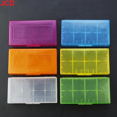 5 Stück 18650 Batterie-Aufbewahrungsbox Hartschalen-Halter für 2x 18650 2x AA Wiederaufladbare Batterie Powerbank Kunststoff-Organizer-Kofferbox