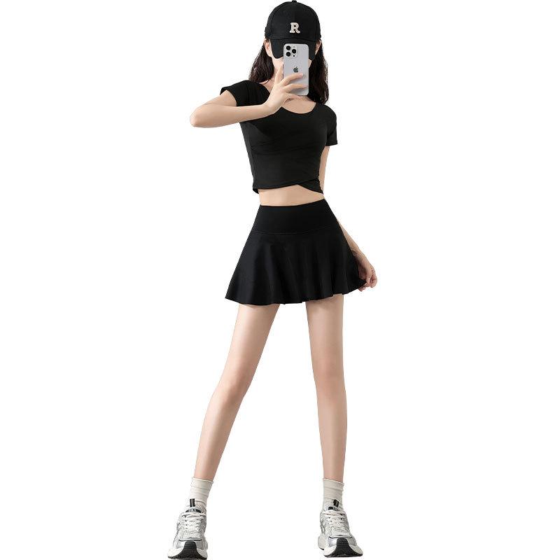 2025 Women's Petite Summer Sportswear Set: Tennis, Badminton, Yoga Fashion with Skirt