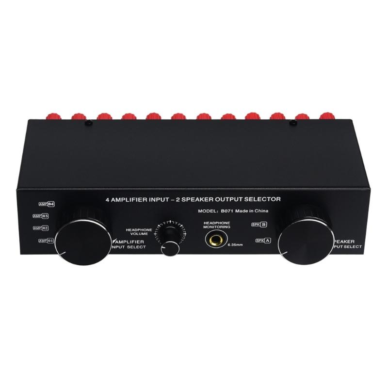 4 Input 2 Output/2 Input 4 Output Passived Power Amplifiers Speaker Switcher Sound Switching Distribution Converters