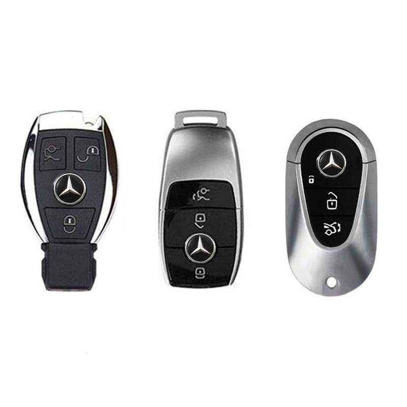 Hub Cap 5/10PCS 14mm Car Key Shell Sticker Dedicated For Mercedes Benz AMG GLC GLE GLS CLA GLA GLK W204 W205 W210 W212 W169 W177 BLS1