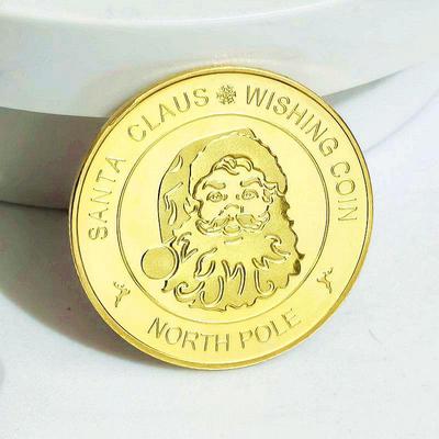 Moneta commemorativa d'oro di Babbo Natale: Regalo di Natale in Metallo a Rilievo Europeo e Americano