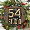 Runde Metall-Wandkunst Retro 8 Zoll Blechschild Studio 54 Aluminium Dekor für Zuhause Bar Büro Geschenk Innen Außen Halloween Wohnzimmer Küche