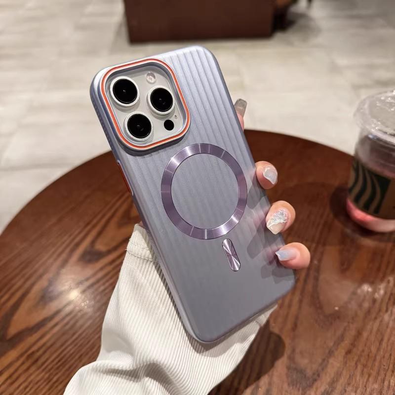 Corrugated magnetic metallic paint for iPhone11 Promax mobile phone case Apple 11 matte PC case 11