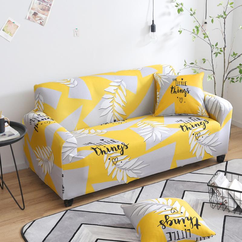 Printed Elastic All-inclusive Sofa Cover Washable Elastic Sofa Dust Cover Sofa Cover
