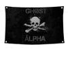 1pc Double Broken Skull With Knife Pirate Flag Flags And Banners Four Hole Flag Polyester Outdoor Decor Room Aesthetic