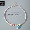 Versatile Bohemian Starfish Pendant Necklace Pearls Bead Jewelry Adjustable Length for Parties Holidays and Daily Wear
