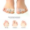 1Pair Silicone Three Hole Toe Separator Fingers Feet Toe Spreader Hallux Valgus Bunion Corrector Toe Straightener Corrector