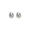 European and American style~ arc metal plain ring earrings women's ins simple temperament earrings New trendy commuter earrings