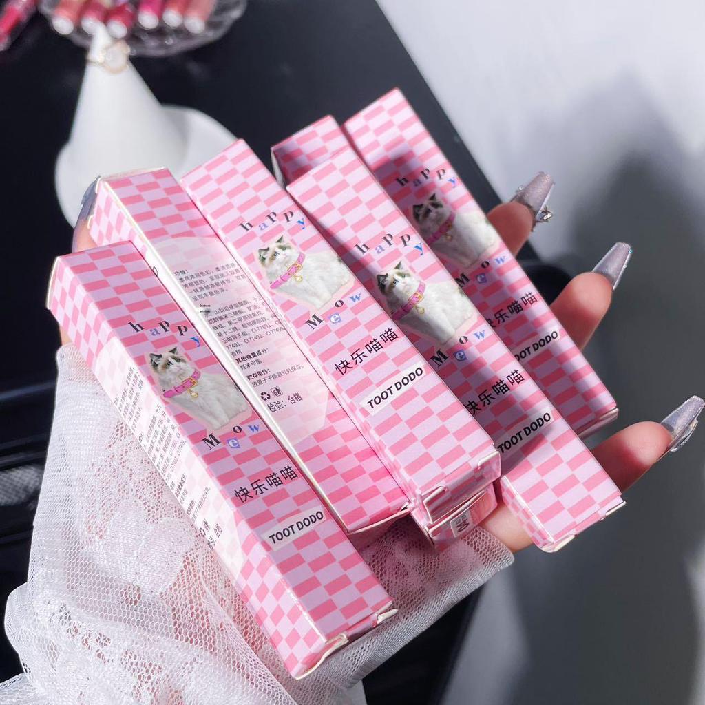 Toot Dodo Happy Meow Hydrating Clear Lip Gloss - Long-lasting, Pure Nude Makeup Lip Color for Women.