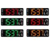 13 Inch Led Digital Alarm Clock Time Date Temperature Week Display Wall Mounted Electronic Wall Clock