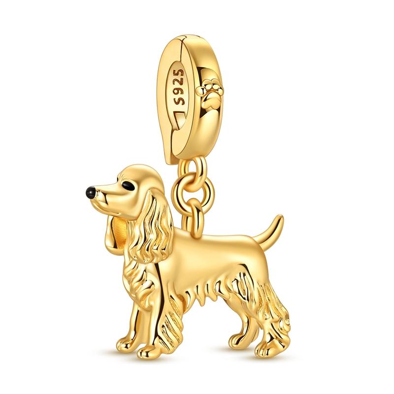 New 925 Silver Charms Beads Pendant Cat Dog Lion Tiger Girl Boy Fit Bracelet Fashion Jewelry Gift for Women