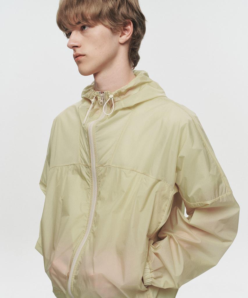 Heute Kade Sheer Hooded Jacket (Yellow)