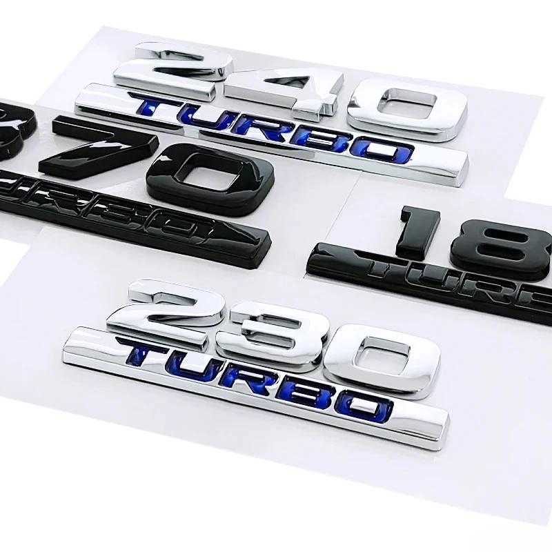 Honda Car Side Letters Emblem Rear Trunk Sticker Badge TURBO 260 220 370 240 180 230 Accord Civic City Odyssey Crosstour Decal ajb256
