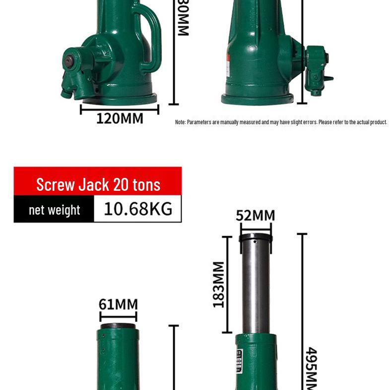 Vertical Heavy Duty Mechanical Hand Crank Screw Jack