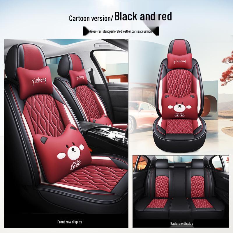 Honda Car Seat Cushion: Fits Civic, Brio, Inspire, Accord, Type R, Vezel - All-Season, Full Coverage