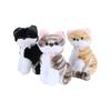 Cute Realistic Cat Plush Keychain Soft Fluffy Adorable Kitten Charm Lightweight Bag Pendant for Teen Girls Gift